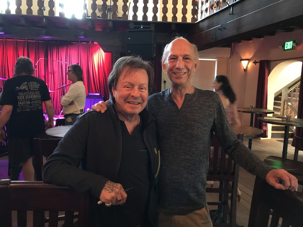 "The Rock Doc" Neil Ratner MD (right) with Rick Derringer.